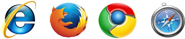 Internet explorer, safari, Google chrome y Firefox